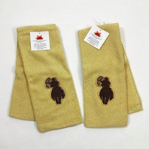 NWT Cowboy Roper on Horseback Kitchen Towels Set-2